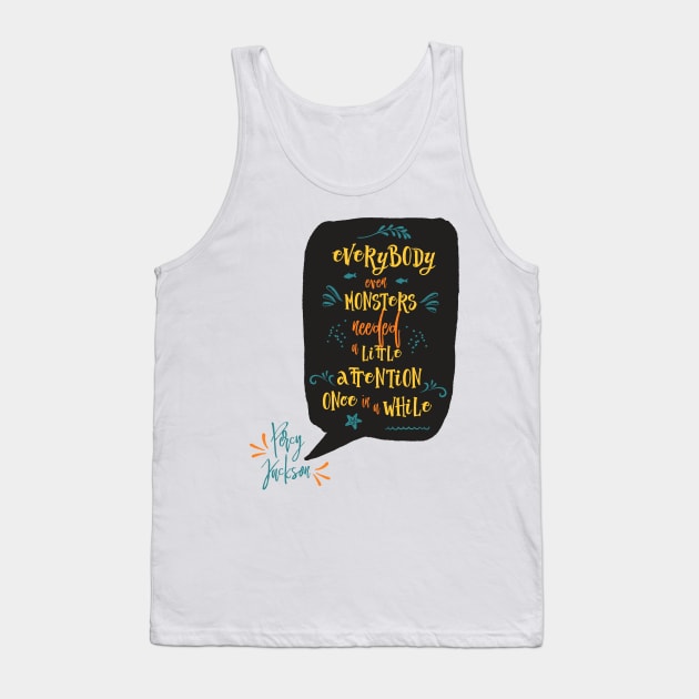 Everybody Even Monsters Tank Top by literarylifestylecompany